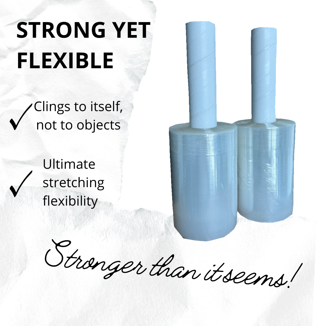 5" x 1000 ft 80 Gauge Mini Stretch Wrap – Clear – 55 Cases (660 Rolls) per Pallet – B2B Wholesale