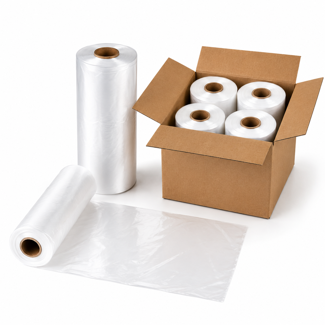 Produce Bags on Roll 12 × 20 in | 15 Mic | 350 Bags/Roll | Half Pallet (81 Cartons)